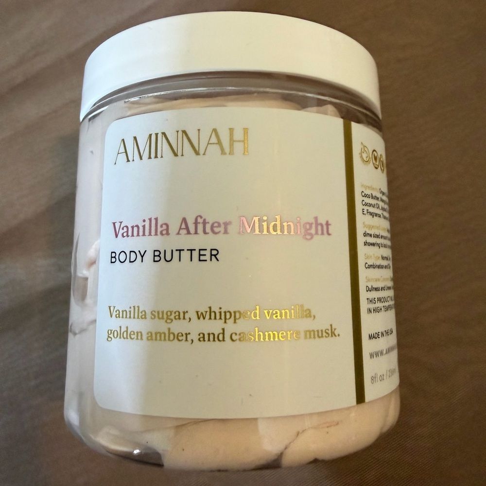 Aminnah Vanilla After Midnight Body Butter - Cream